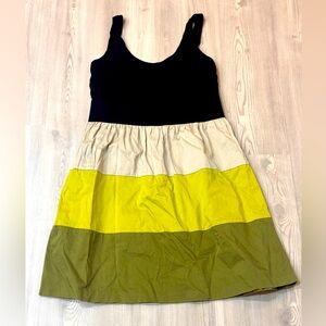 New Directions Layered Colorblock Dress